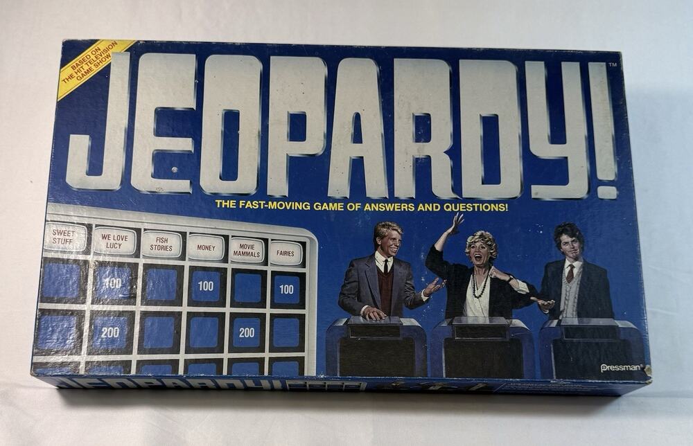 Vintage 1986 Jeopardy! Board Game COMPLETE Pressman Toy Corp New York, USA